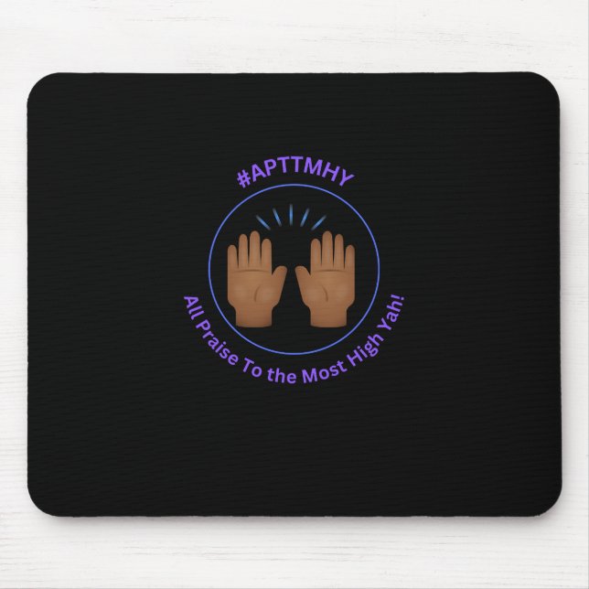 Tapis De Souris Mains de louanges #APTTMHY (Devant)