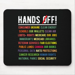 Tapis De Souris Mains de Medicaid Medicare Sécurité sociale Trump