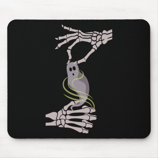 Tapis De Souris Mains de squelette Asl Fantôme Épouvantable Hallow (Devant)