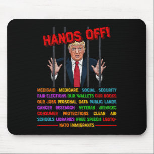 Tapis De Souris Mains Hors Drôle De Trump Mème Prison- Activis De
