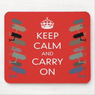 TAPIS DE SOURIS MAINTENEZ CALME ET PORTEZ LA TÉLÉVISION EN CIRCU