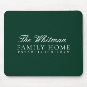 Tapis De Souris Maison de la famille verte