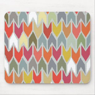 Tapis De Souris maison de plage ikat chevron