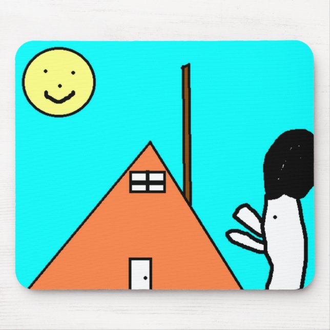 Tapis De Souris Maison de poulets (Devant)