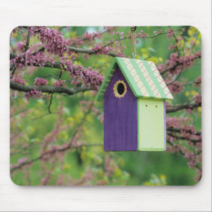 Tapis De Souris Maison D'Oiseaux Sur Un Arbre À Roussettes