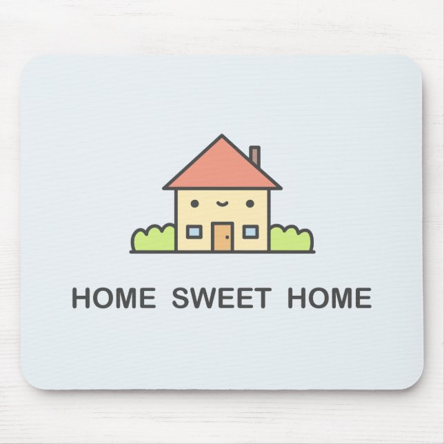 Tapis De Souris Maison Douce Maison (Devant)