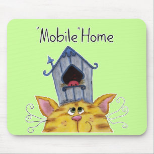 Tapis De Souris Maison mobile pour chat et oiseaux