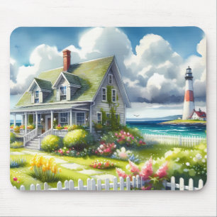 Tapis De Souris Maisonnette avec vue sur le phare