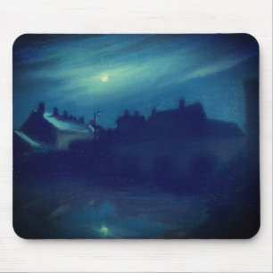 Tapis De Souris Maisons au clair de lune par Andreas :