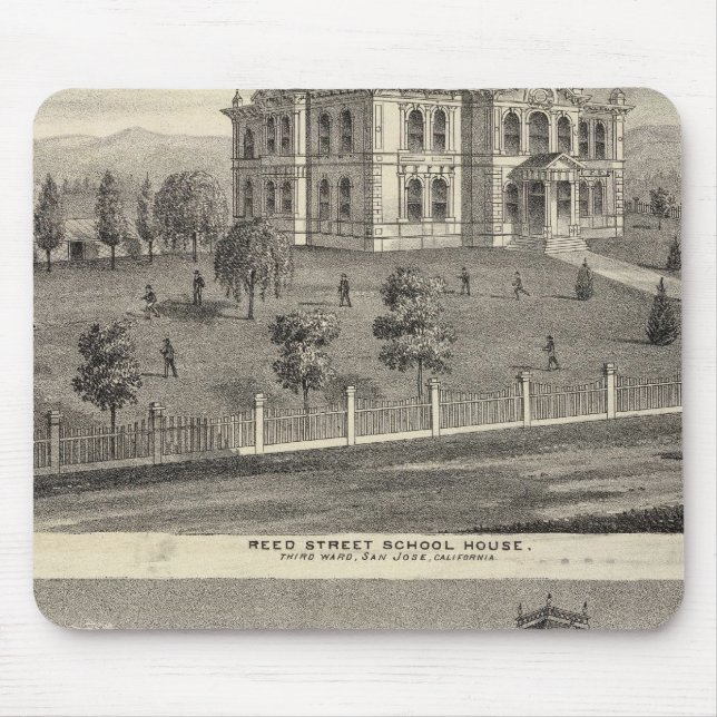Tapis De Souris Maisons scolaires, San Jose (Devant)