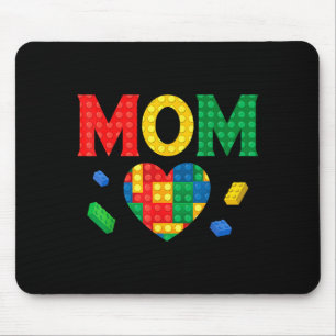 Tapis De Souris Maître constructeur amateur de maman briques blocs