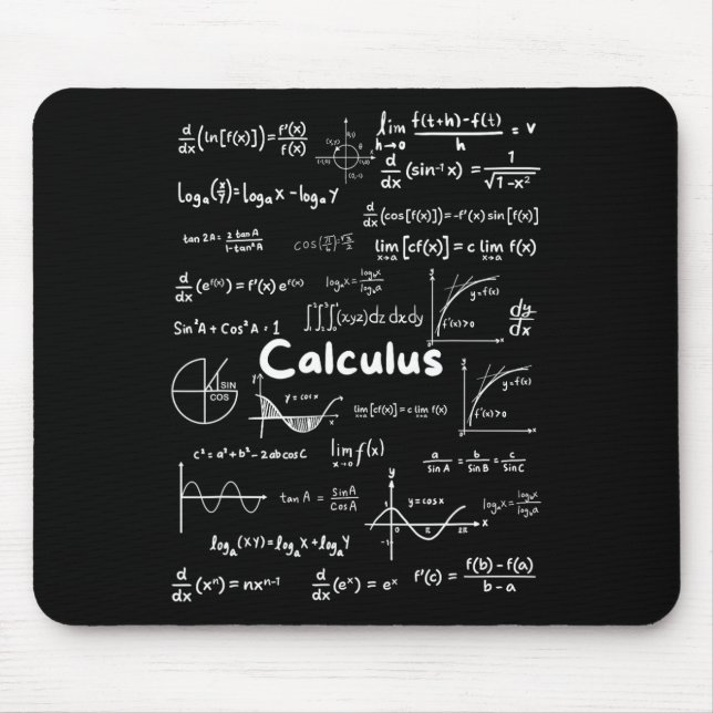Tapis De Souris Maîtriser les formules essentielles de calcul Math (Devant)