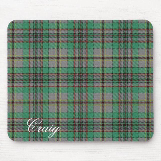 Tapis De Souris Majestic Scottish Clan Craig Tartan (Devant)