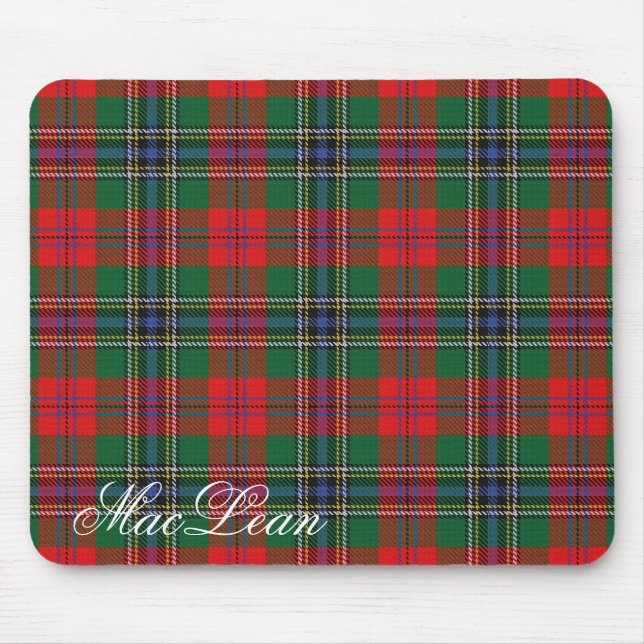 Tapis De Souris Majestic Scottish Clan MacLean Tartan (Devant)