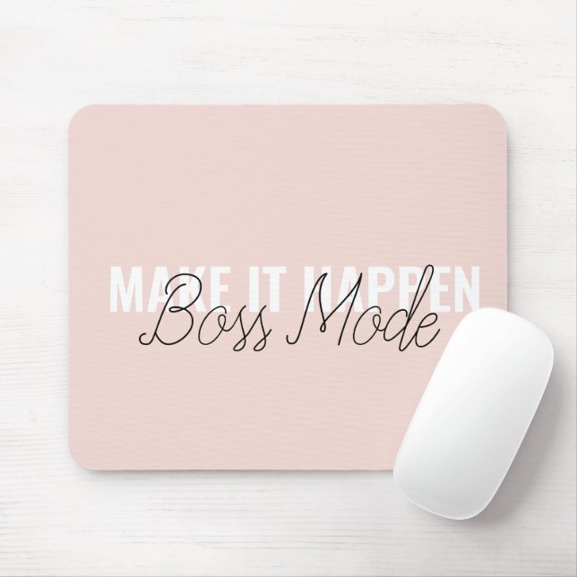 Tapis De Souris Make It Happen Personalized Mouse Pad – Feminine C (Avec souris)