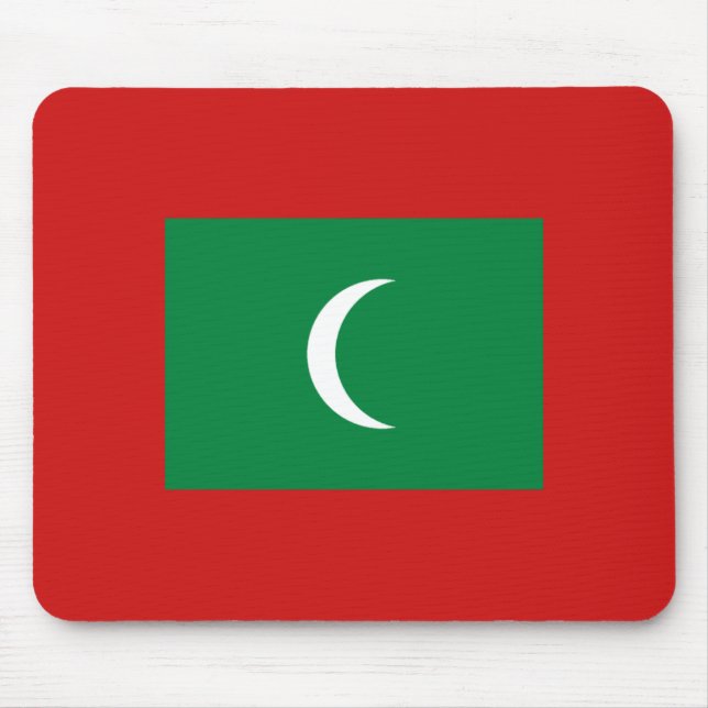 Tapis De Souris Maldives Flag Mousepad (Devant)