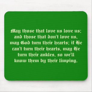 Tapis De Souris Malédiction irlandaise Mousepad