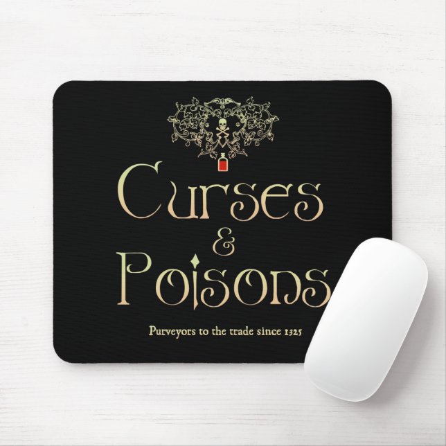 Tapis De Souris Malédictions et Poisons  (Avec souris)