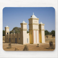 Mali, Bamako. Mosquée, route Bamako-Djenne