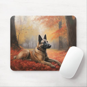 Tapis De Souris Malinoi belge en automne Leaves Fall Inspire