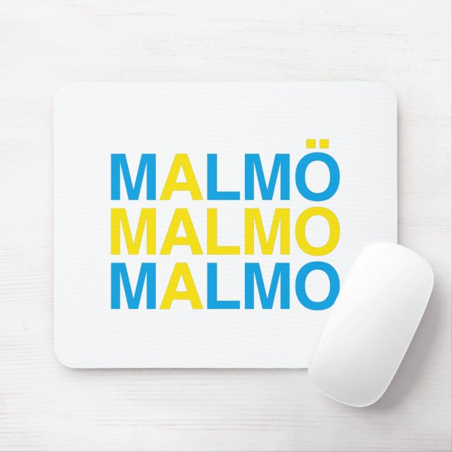 Tapis De Souris MALMO Swedish Flag (Avec souris)