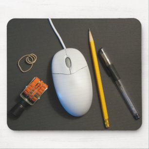 Tapis de souris malpropre de bureau (noir)