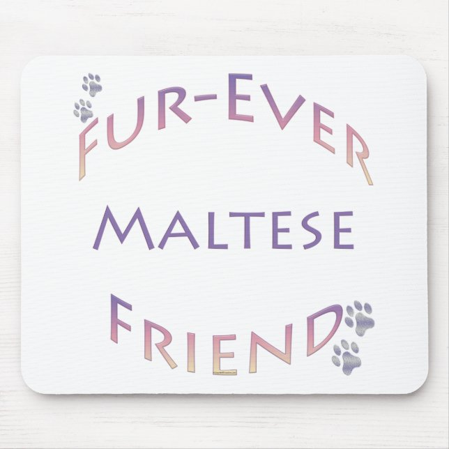 Tapis De Souris Maltais Furever (Devant)