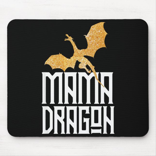 Tapis De Souris Mama Dragon Christmas Matching Family Tribe Mom Wi (Devant)