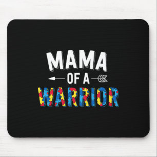 Tapis De Souris Mama D'Une Famille De Guerriers Mère World Autism