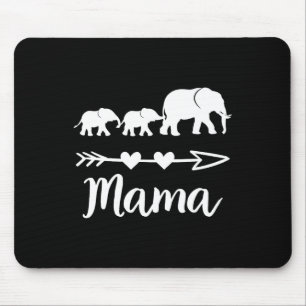 Tapis De Souris Mama Elephant 2 Bybies Enfants Maman De Deux Migné