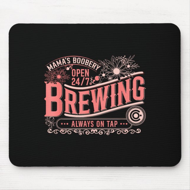 Tapis De Souris Mama Ery Brewery Brewing Co New Mom Funny Breast F (Devant)