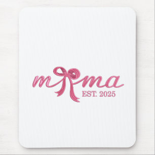 Tapis De Souris Mama Est 2025 Chaud Rose Bow Coquette fête des mèr
