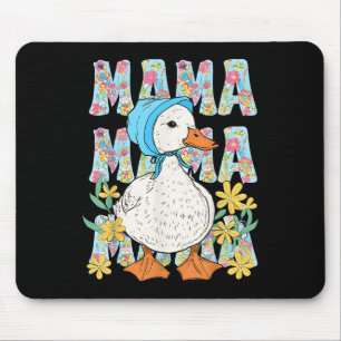 Tapis De Souris Mama Goose Floral Maman Blague Drôle Maman Silly M