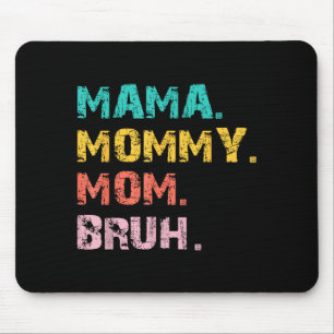 Tapis De Souris Mama maman maman citation rétro