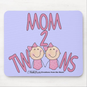 Tapis De Souris Maman 2 Twins Girls