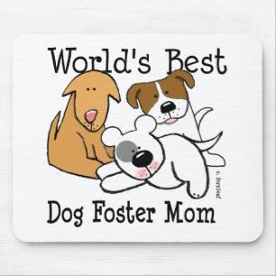 Tapis De Souris Maman adoptive du meilleur chien du monde