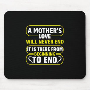 Tapis De Souris Maman Art L'amour d'une mère Ne jamais finir