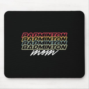 Tapis De Souris Maman Badminton Rétro Vintage Années 80 Drôle Fête