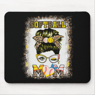 Tapis De Souris Maman Baseball Femmes Softball Mama Fête des mères