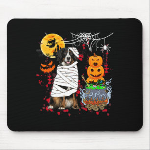 Tapis De Souris Maman Bernese Mountain Dog Halloween Chien Pum eff