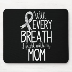 Tapis De Souris Maman Cancer du poumon Sensibilisation T Chemise F