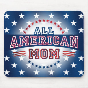 Tapis De Souris Maman cent pour cent américaine Mousepad