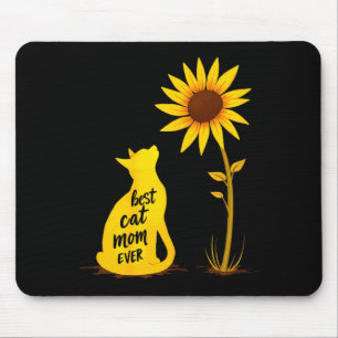 Tapis De Souris Maman chat toujours tournesol chat animal de compa
