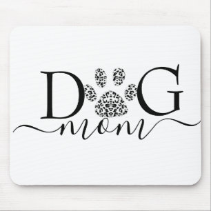 Tapis De Souris Maman chien empreinte de patte 