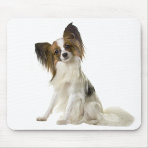 Tapis De Souris Maman chiot Papillon amoureuse des chiens Mamas e