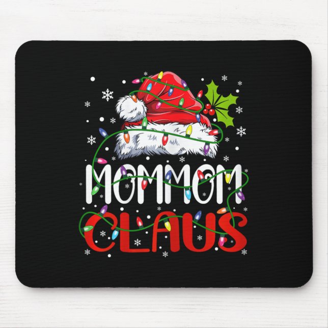 Tapis De Souris Maman Claus Noël Père Noël Correspondre famille No (Devant)