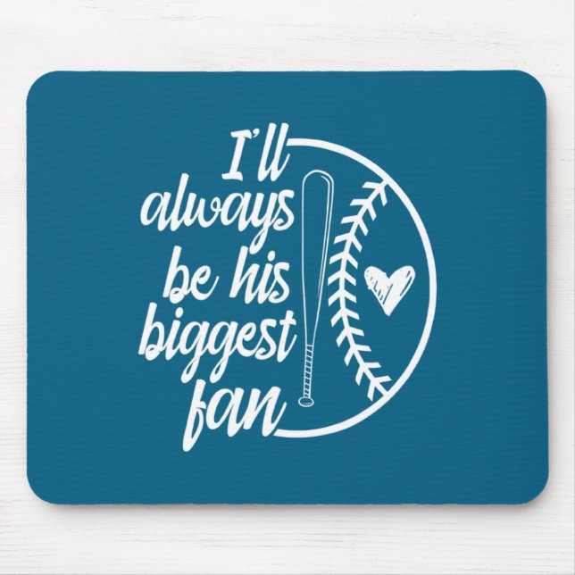 Tapis De Souris Maman de baseball Joueur de baseball Baseball (Devant)