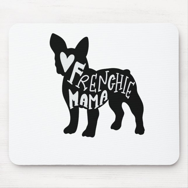 Tapis De Souris Maman de bouledogue français de maman Cute de (Devant)