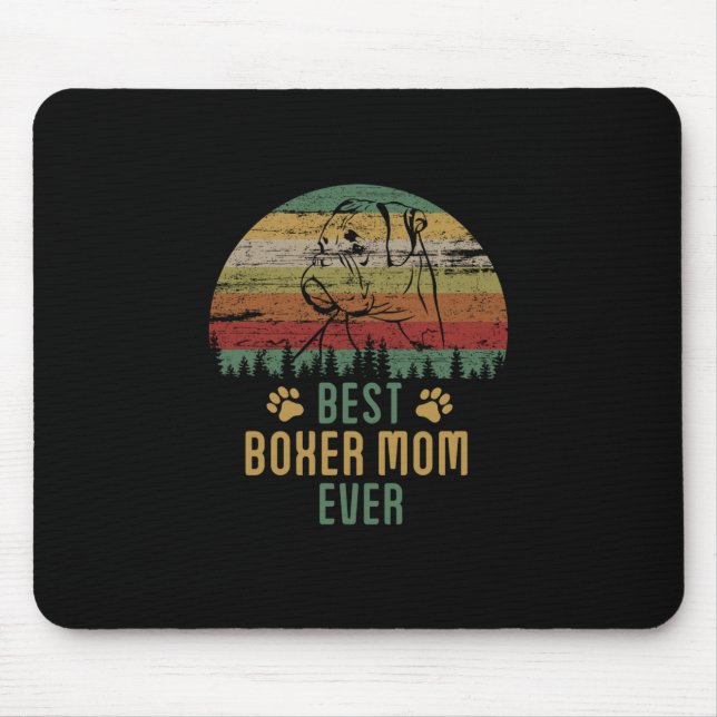 Tapis De Souris Maman de boxer (Devant)