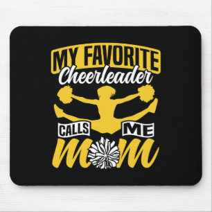 Tapis De Souris Maman de Cheerleading Ma Mère Préférée de Cheerlea